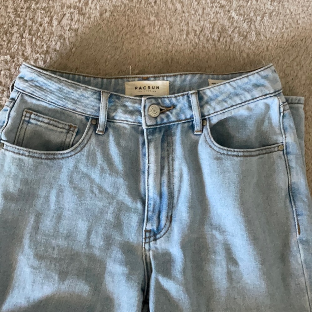 pacsun mom jeans, pretty denium